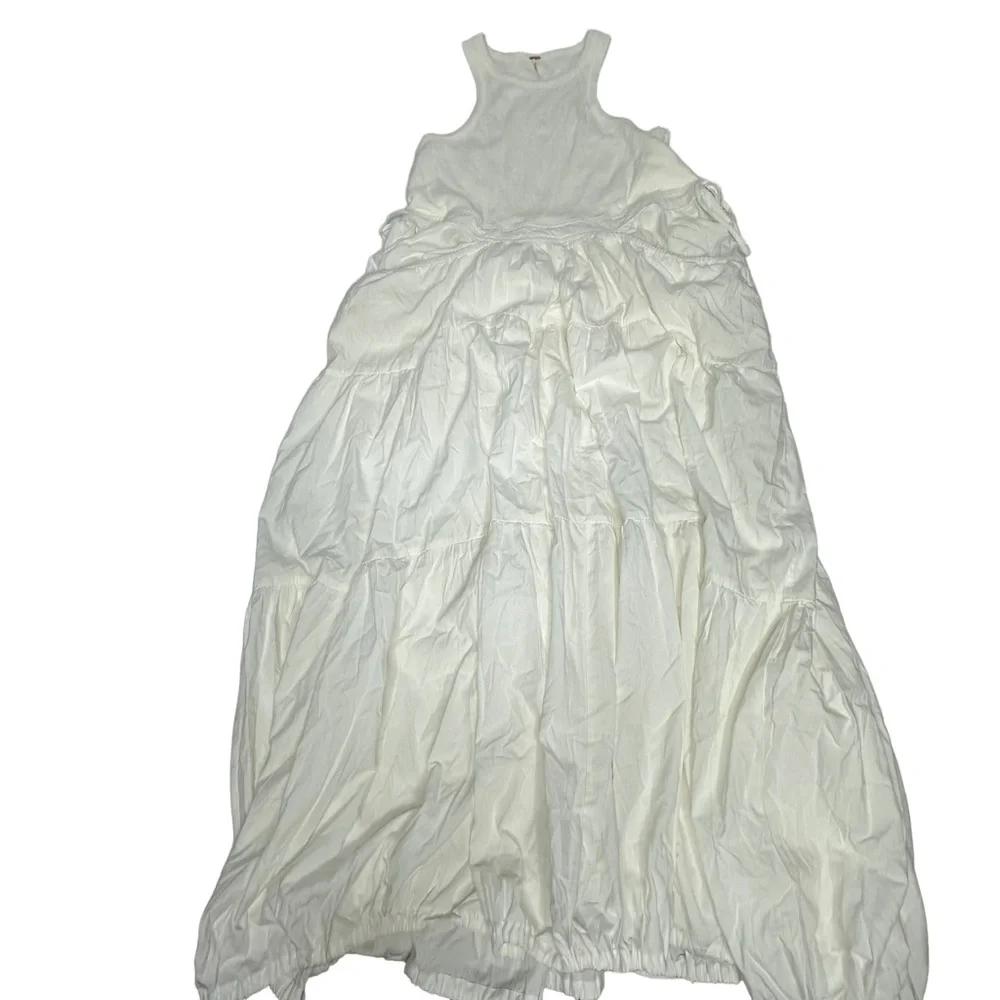 FLASH TODAY Last Chance NWT Free People Akino Tank Midi Parachute Dress white xs - Picture 6 of 11